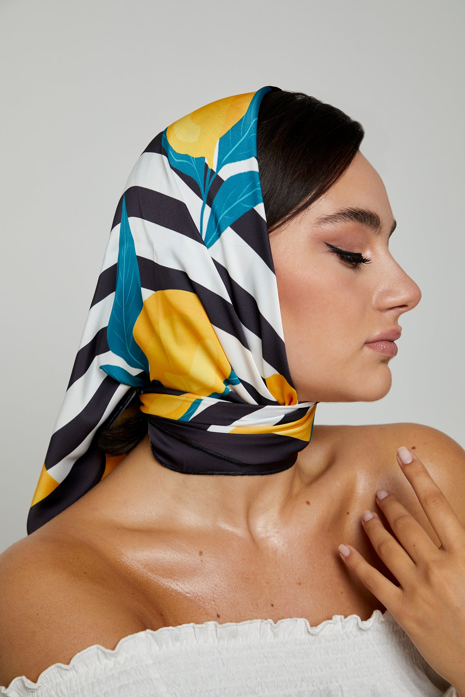 Lemon Silk Scarf