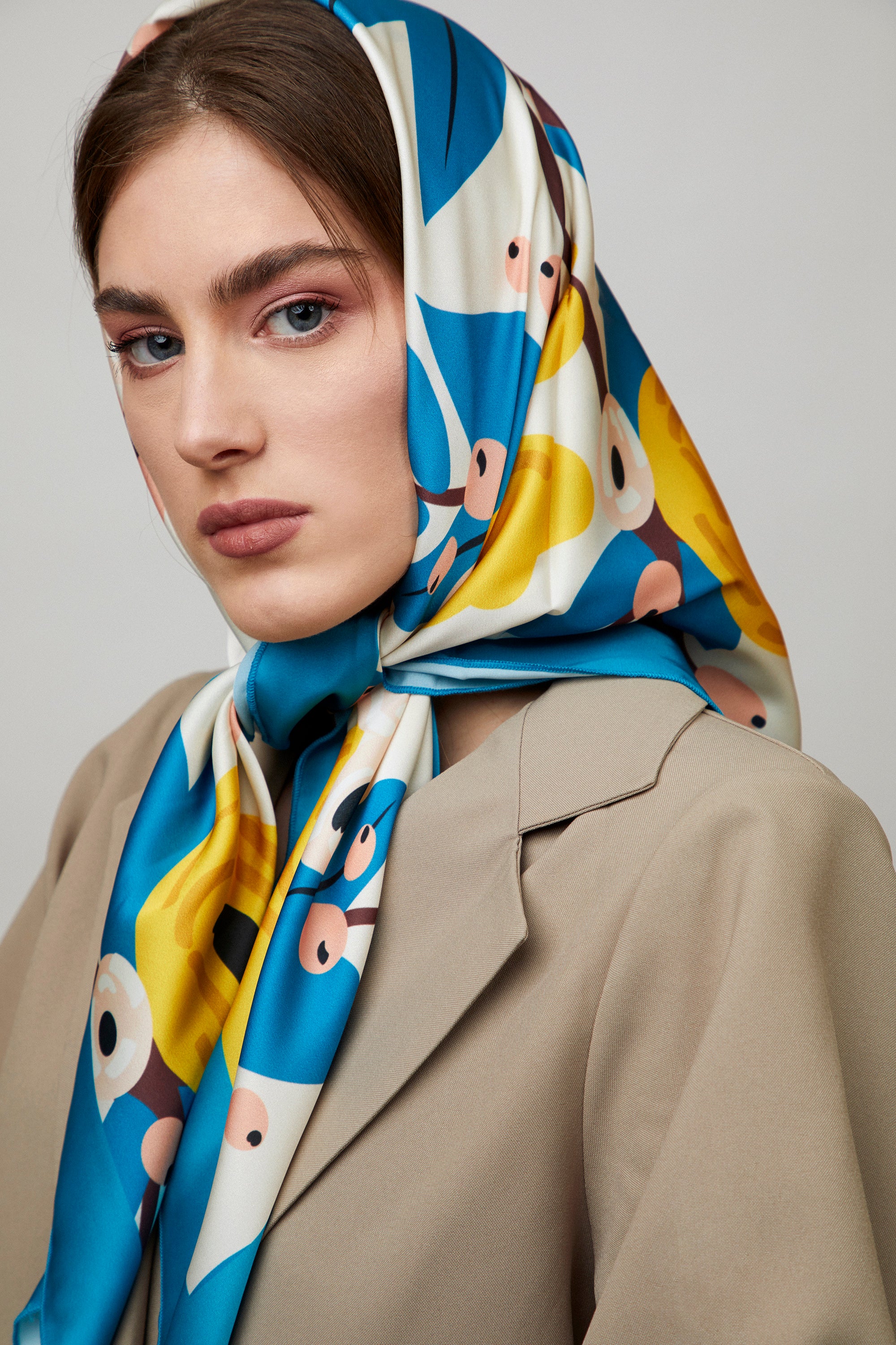 Almond Blossom Silk Scarf