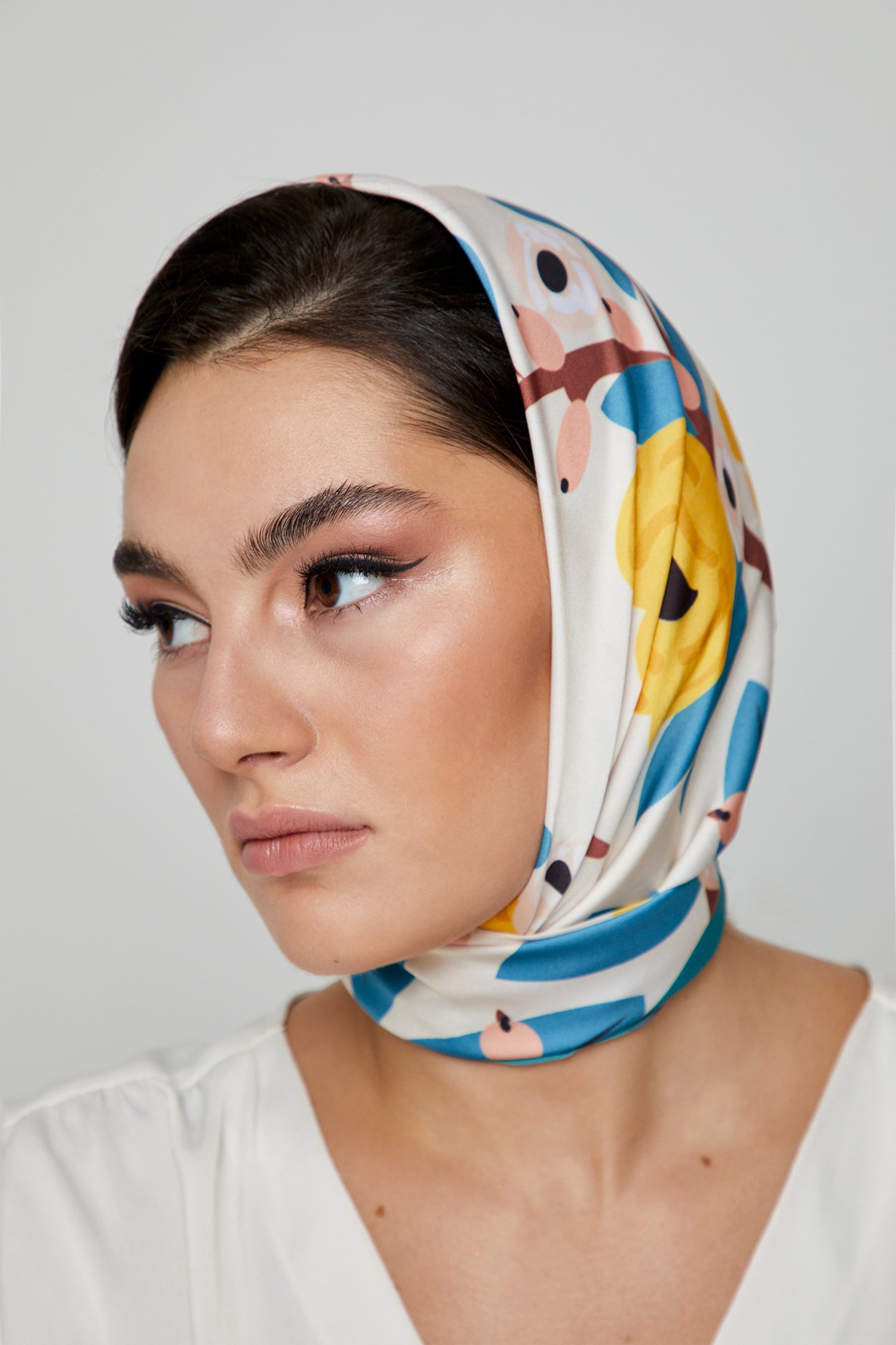 Almond Blossom Silk Scarf