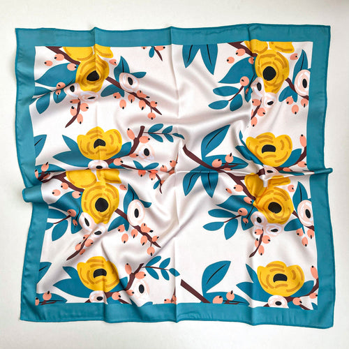 Almond Blossom Silk Scarf