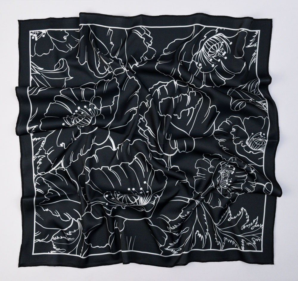 Monochrome Spring Magnolia Bloom