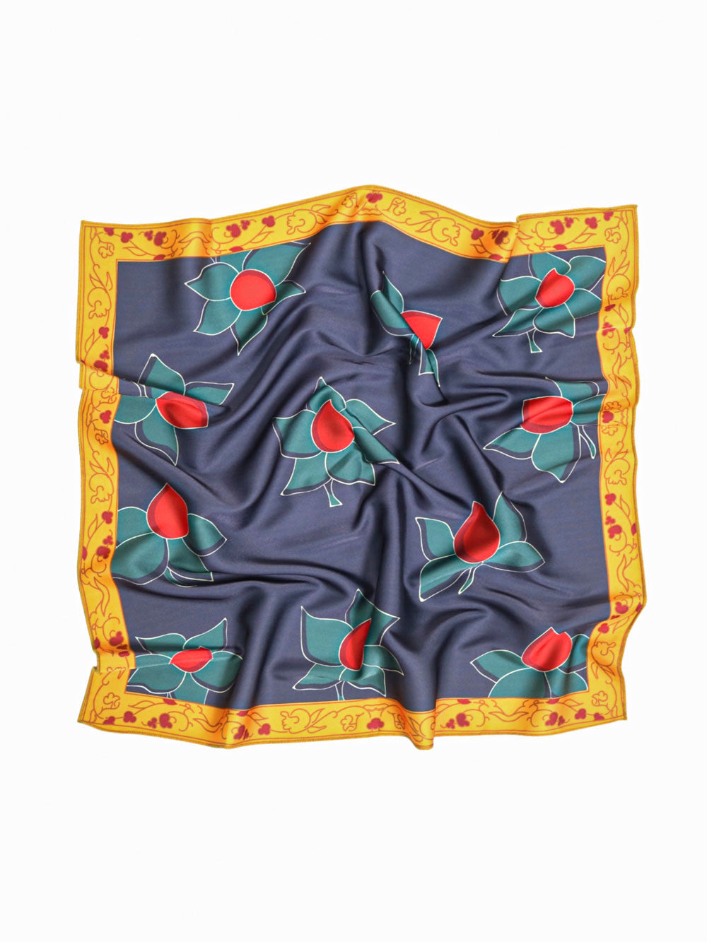 Magnolia Bloom Silk Scarf