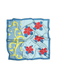 Blue Blossom Silk Scarf