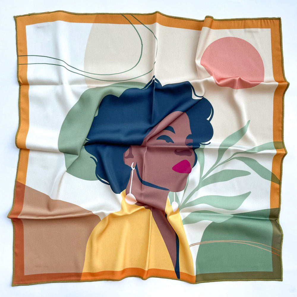 Desert Flower Silk Scarf