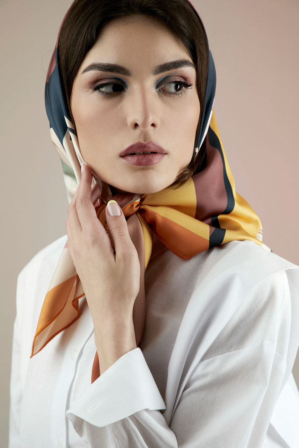 Desert Flower Silk Scarf