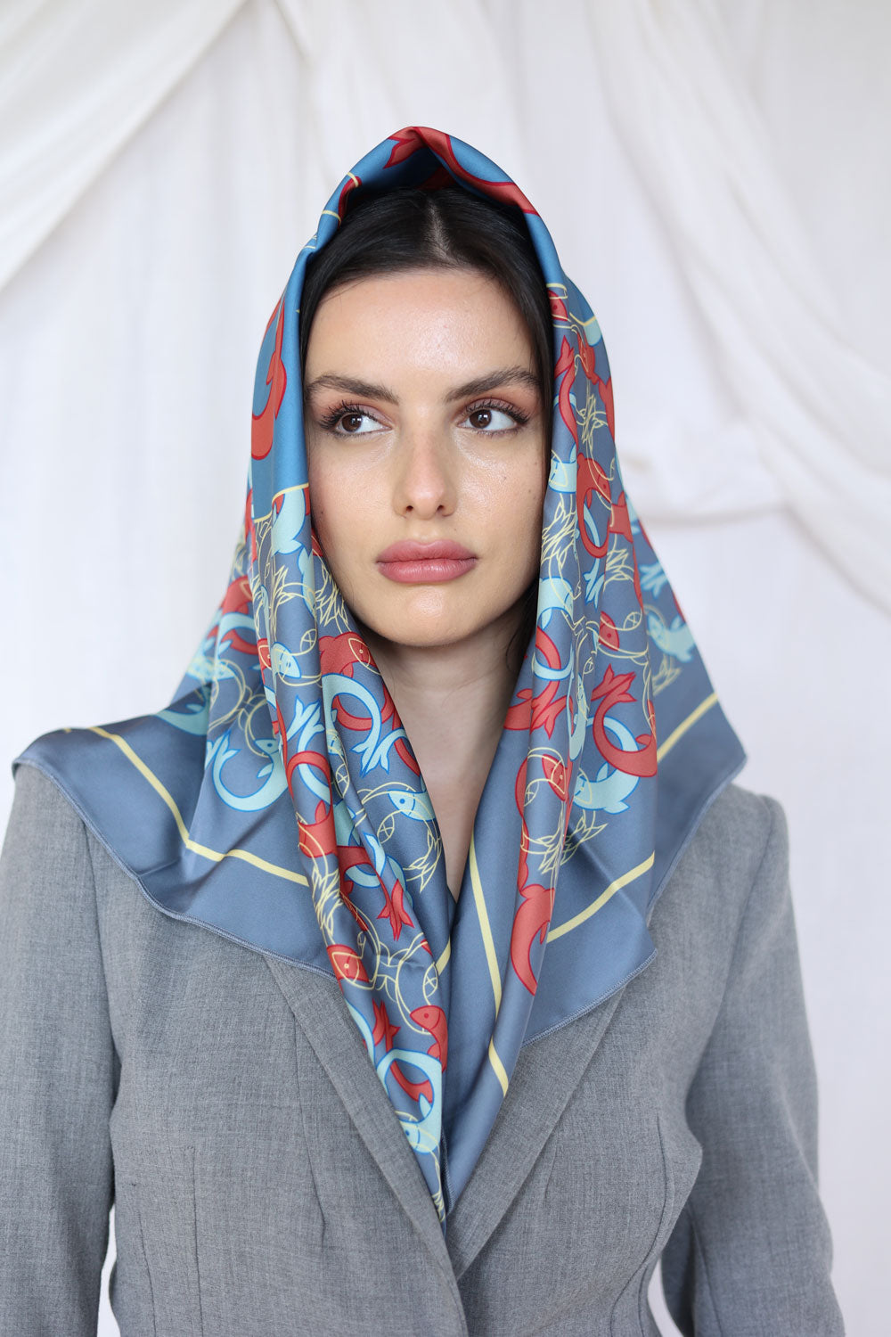 Ocean Dance Silk Scarf