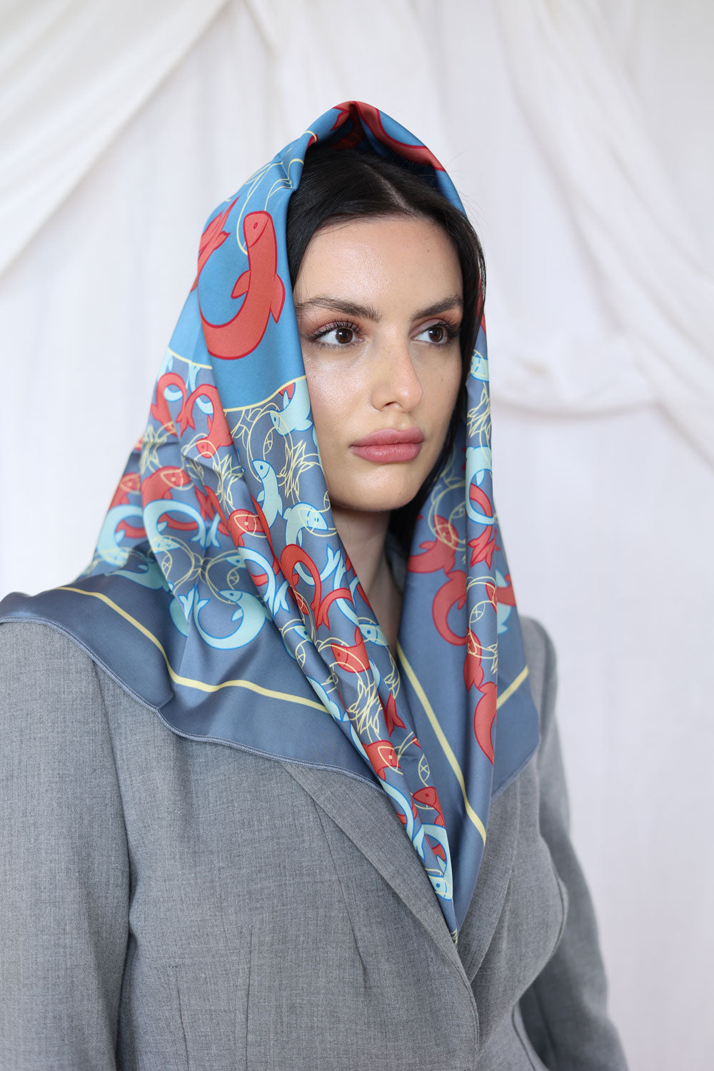 Ocean Dance Silk Scarf