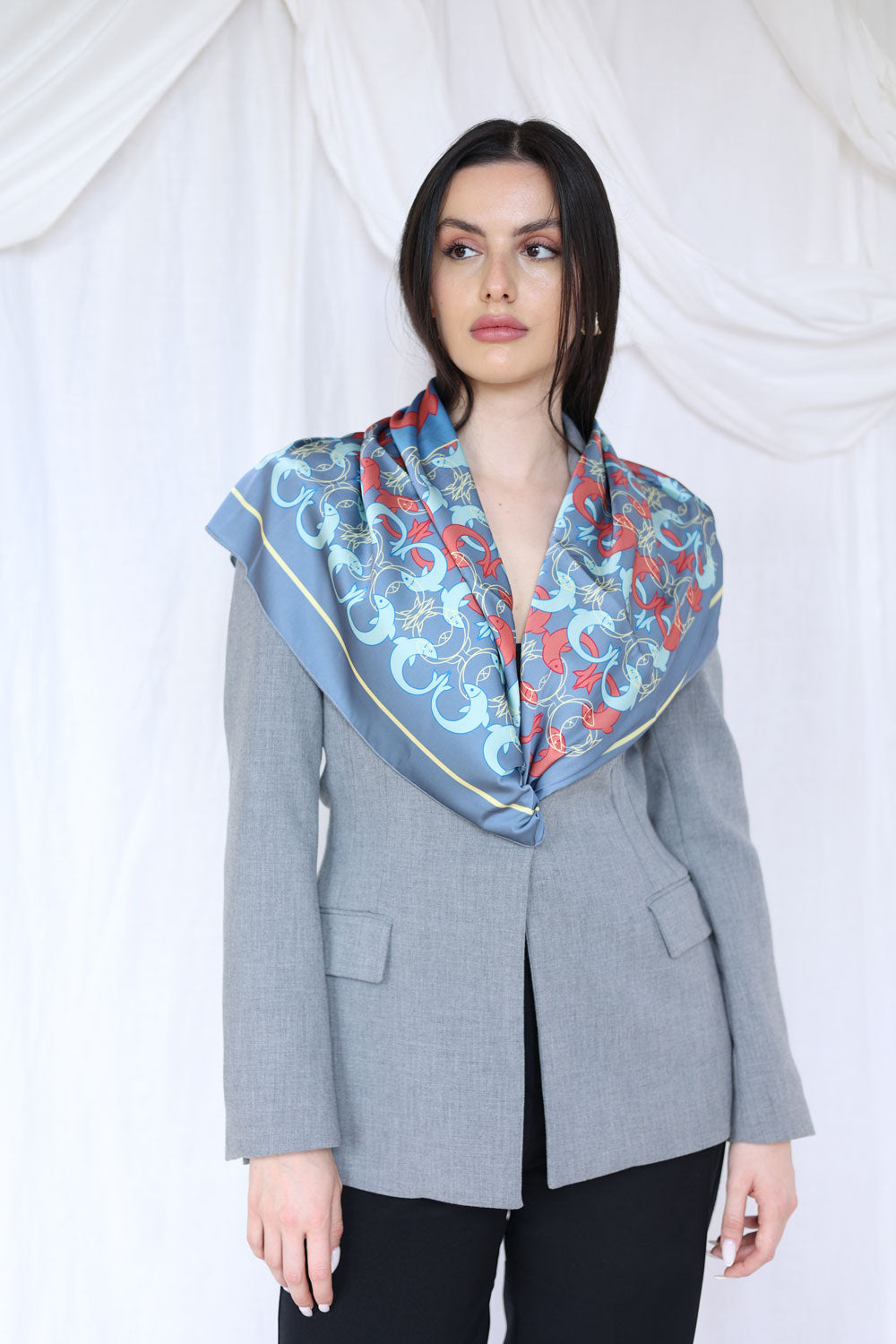 Ocean Dance Silk Scarf