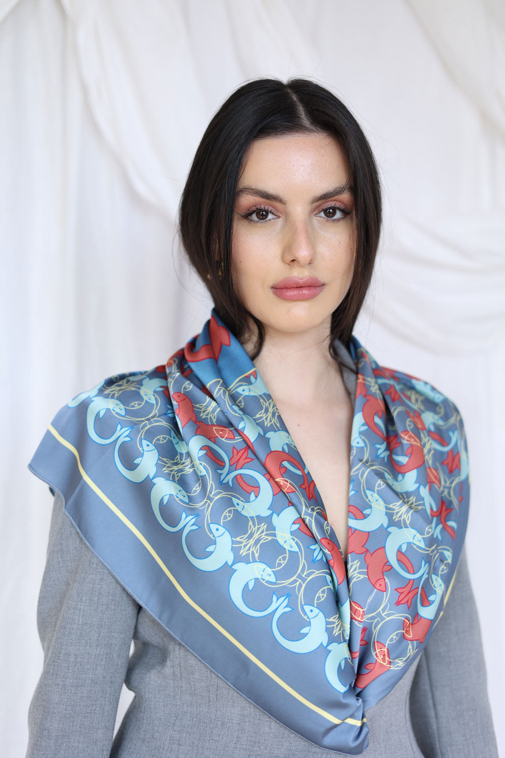 Ocean Dance Silk Scarf
