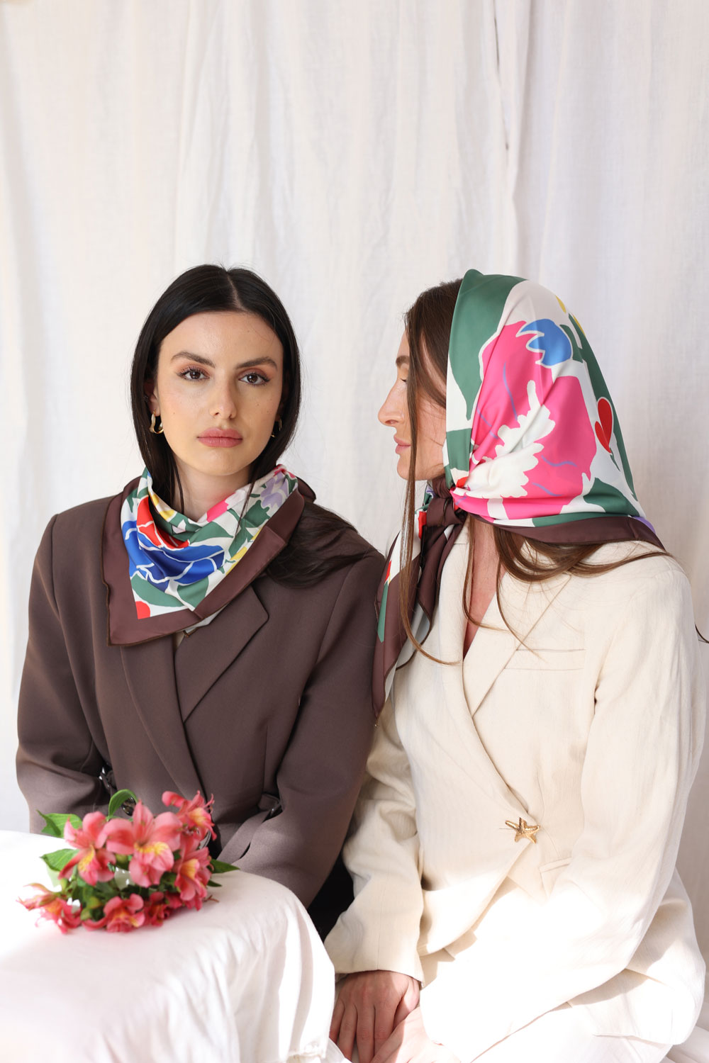 Bloom Mosaic Silk Scarf
