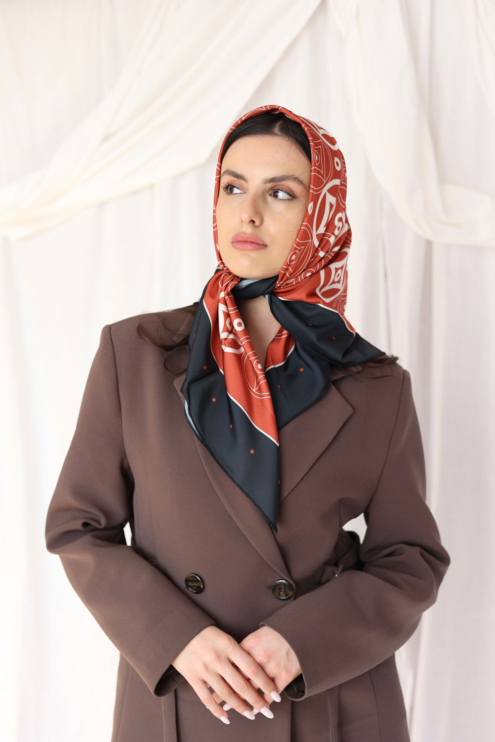 Bolnisi Ornament Silk Scarf