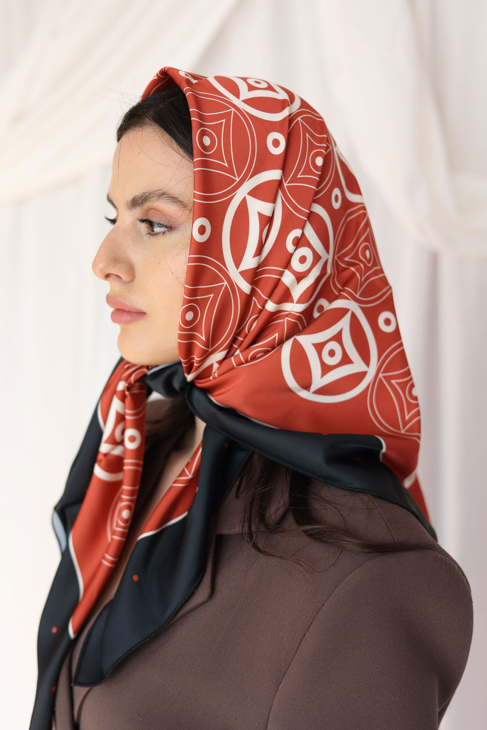 Bolnisi Ornament Silk Scarf
