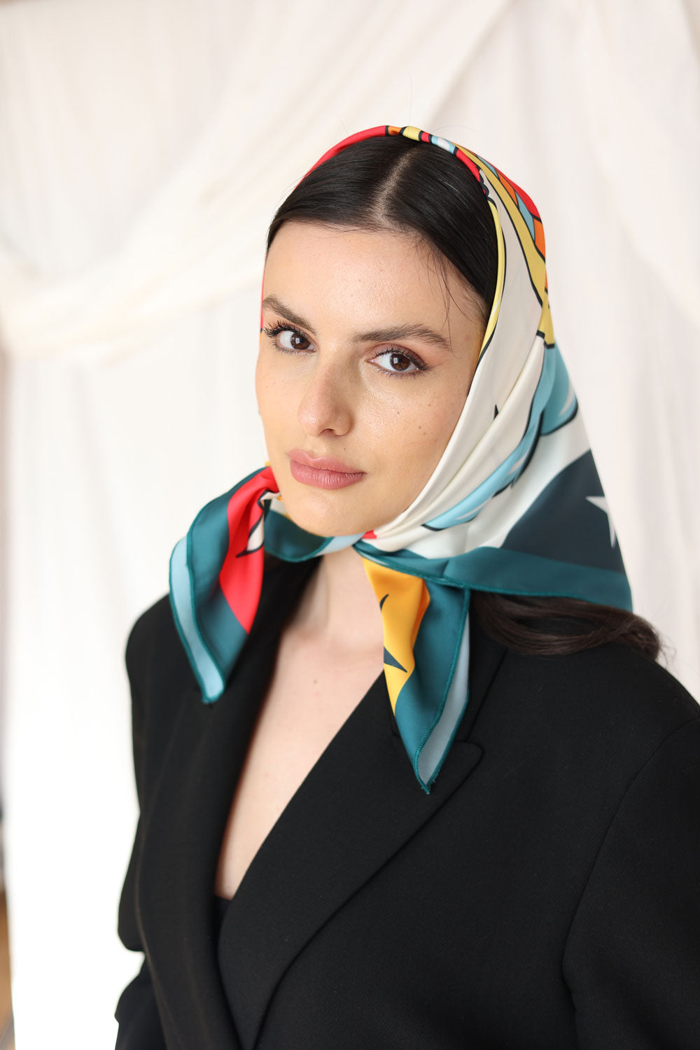 Flaming Heart Silk Scarf