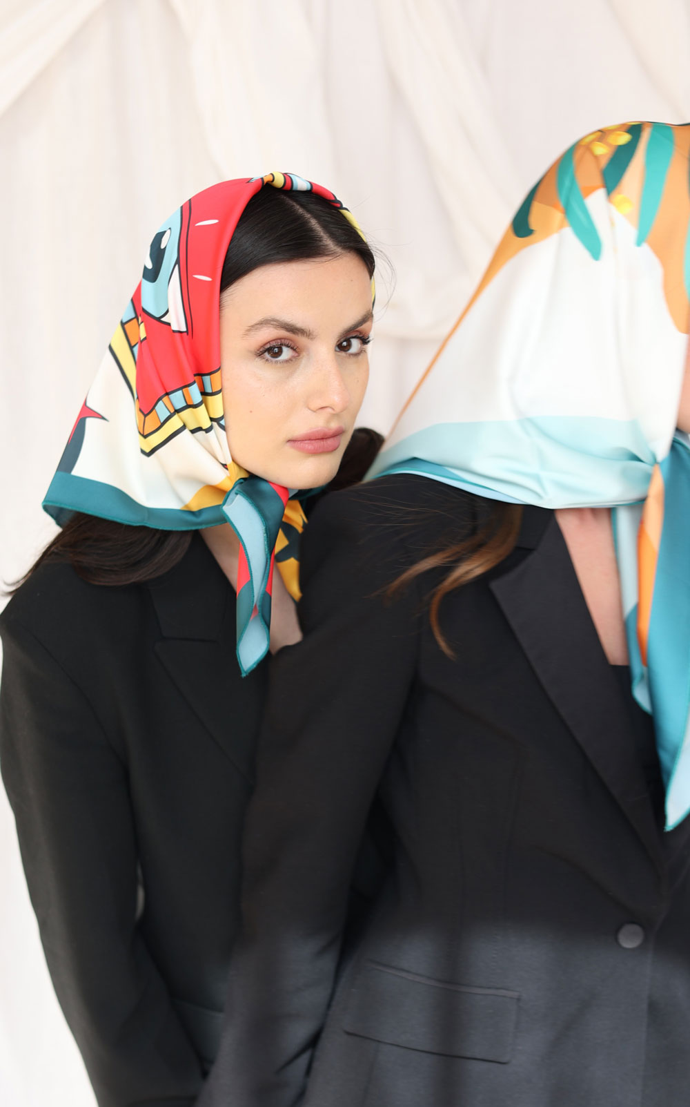 Flaming Heart Silk Scarf
