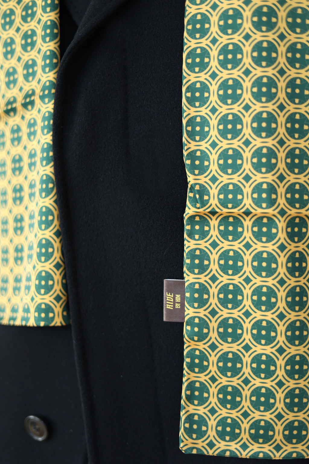 Green Sword & Shield Silk Scarf
