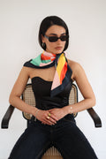 Colorful Sunset Silk Scarf