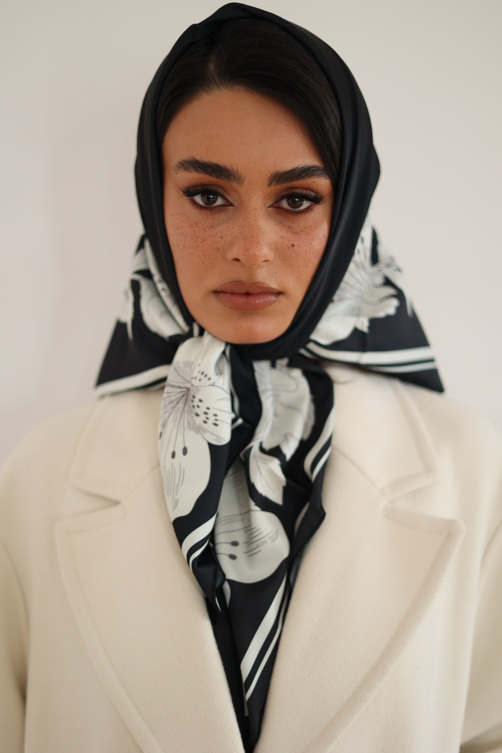 Midnight Garden Silk Scarf