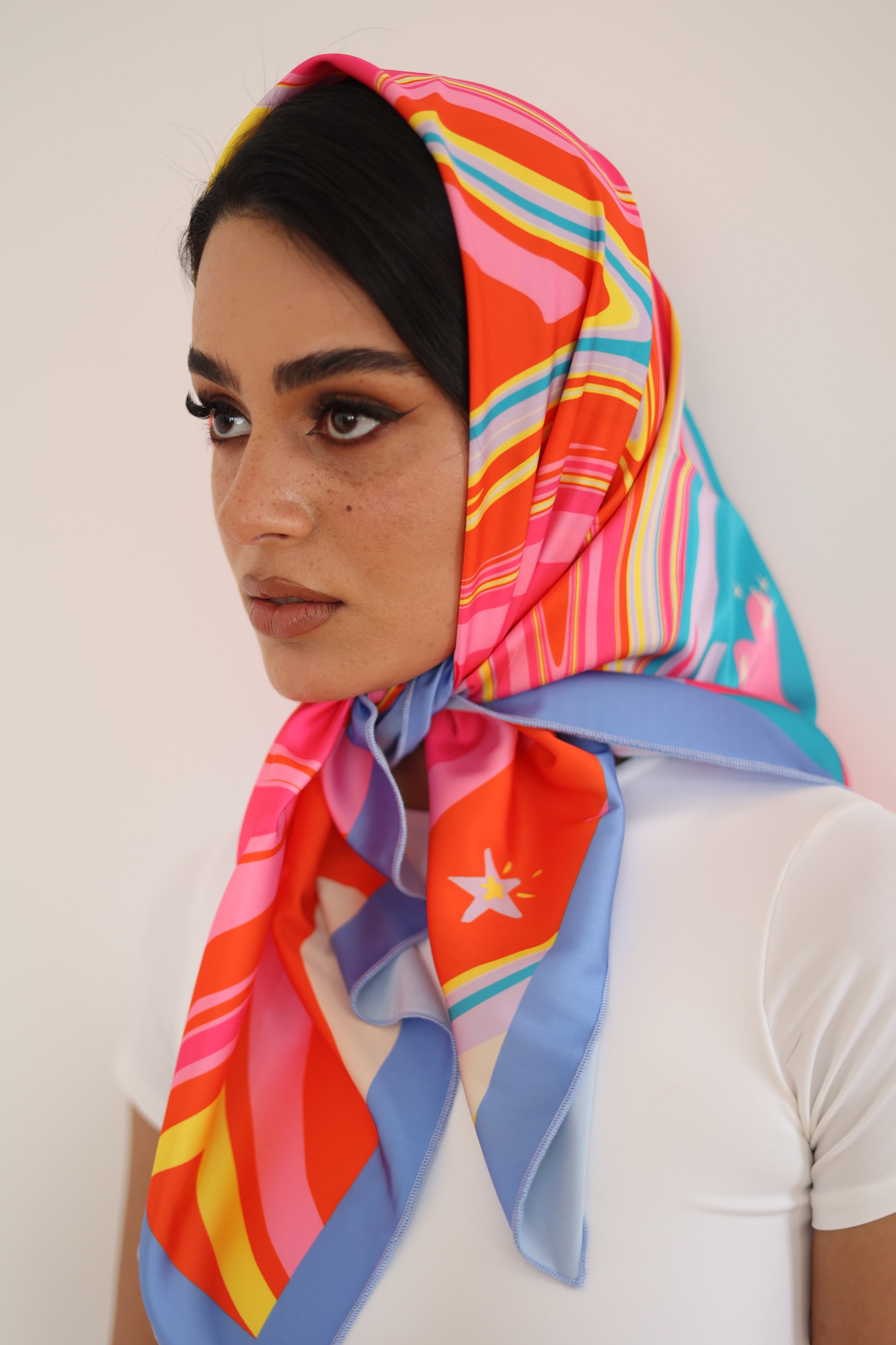 Candy Galaxy Silk Scarf