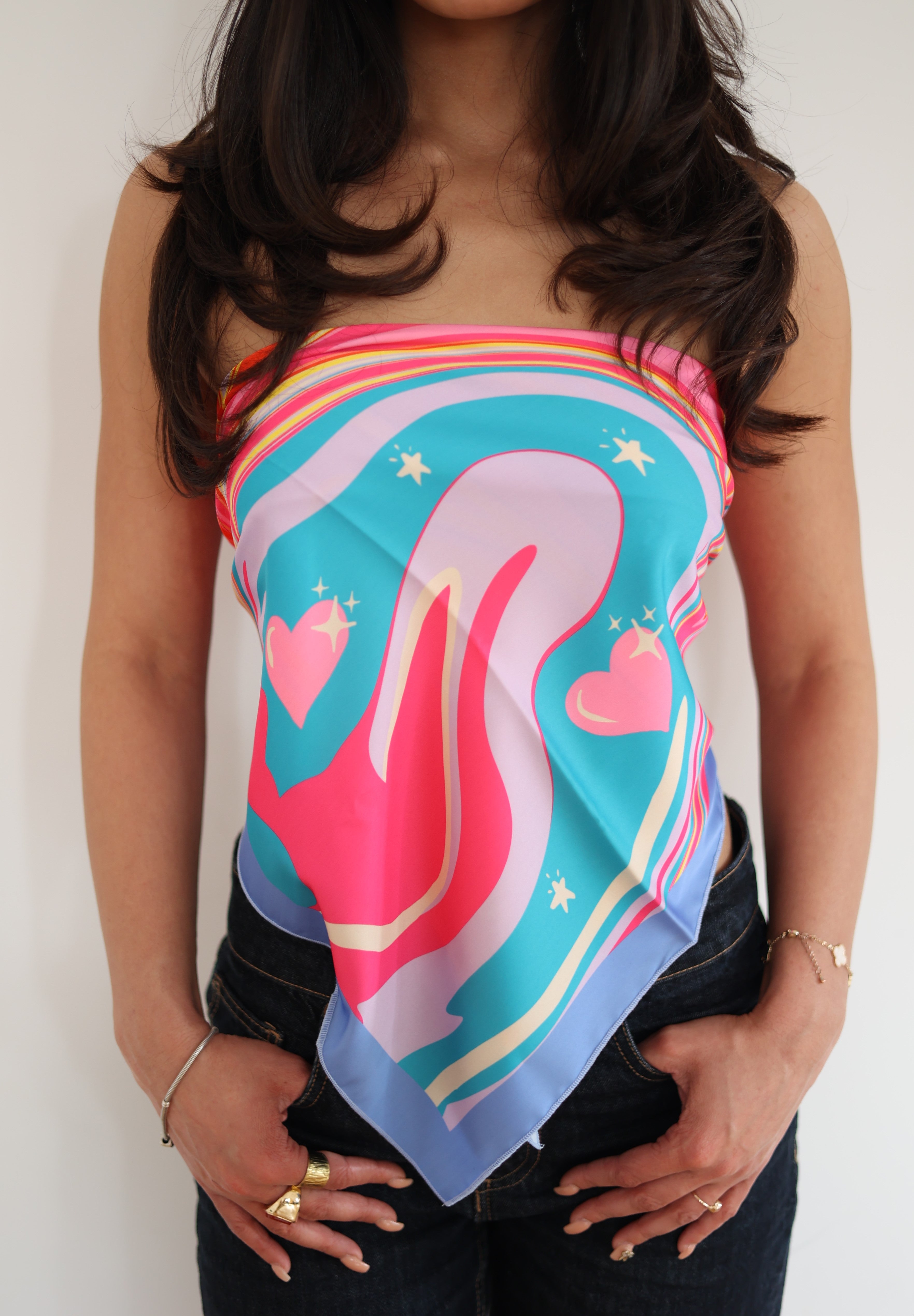 Candy Galaxy Silk Scarf