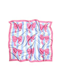 Pink Bows Silk Scarf
