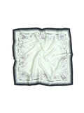 White Garden Silk Scarf