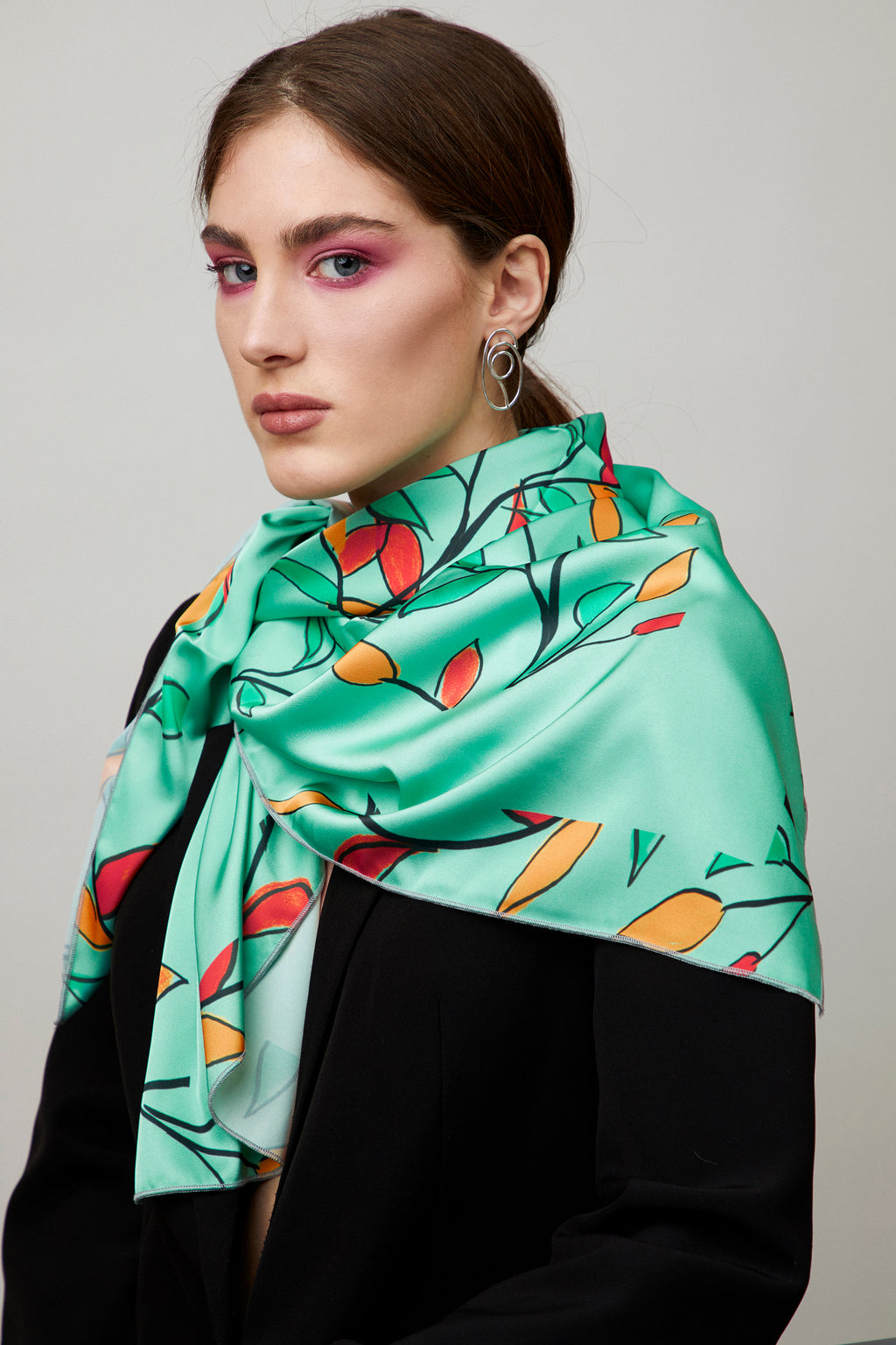 Autumn Silk Scarf
