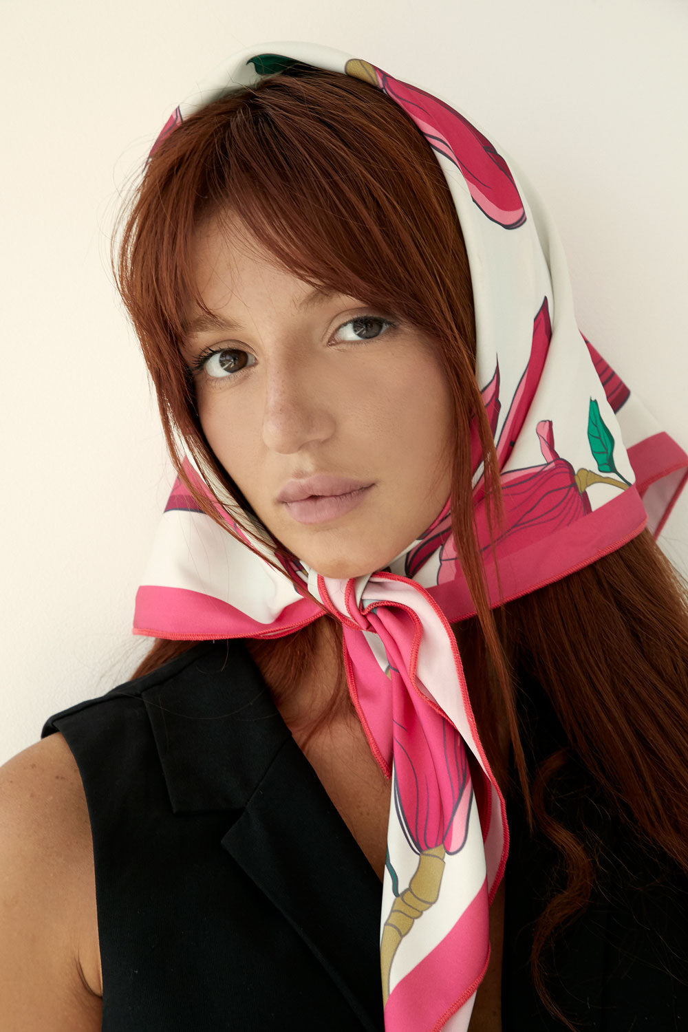 Magnolia Bloom Silk Scarf