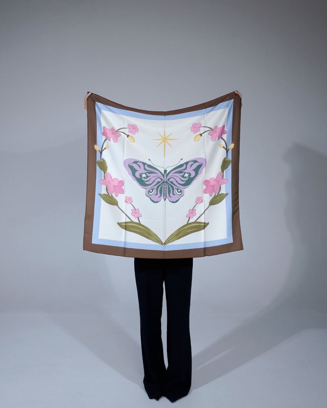 Spring Wings Silk Scarf