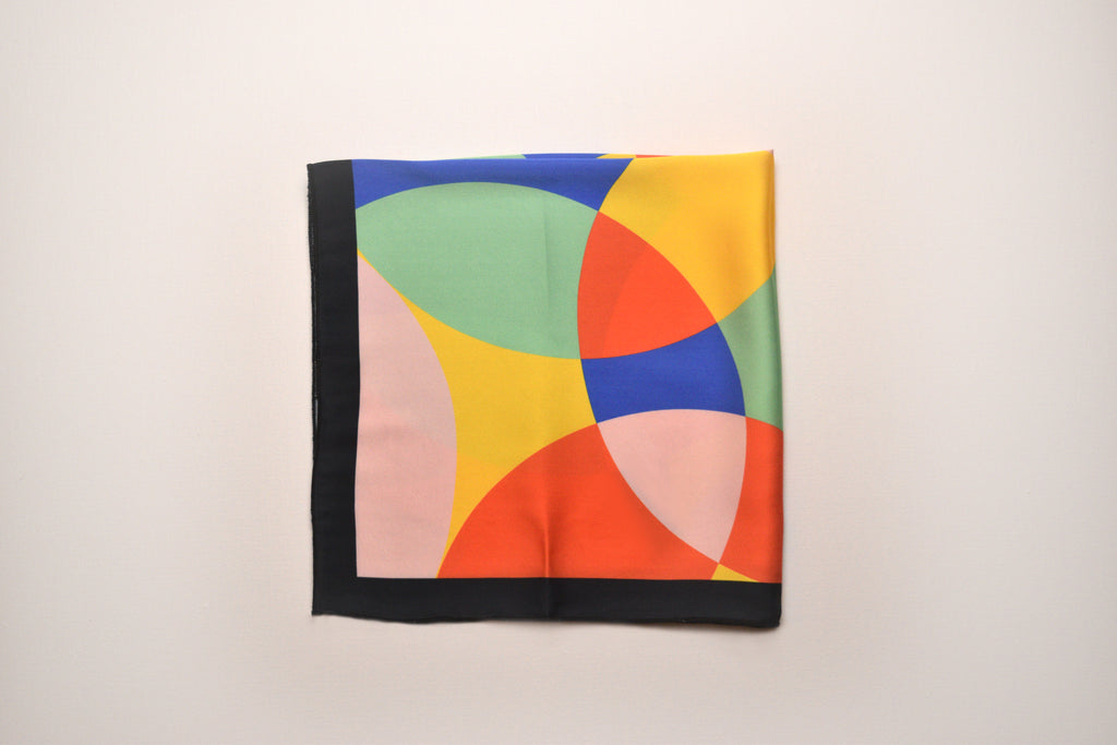 Colorful Sunset Silk Scarf