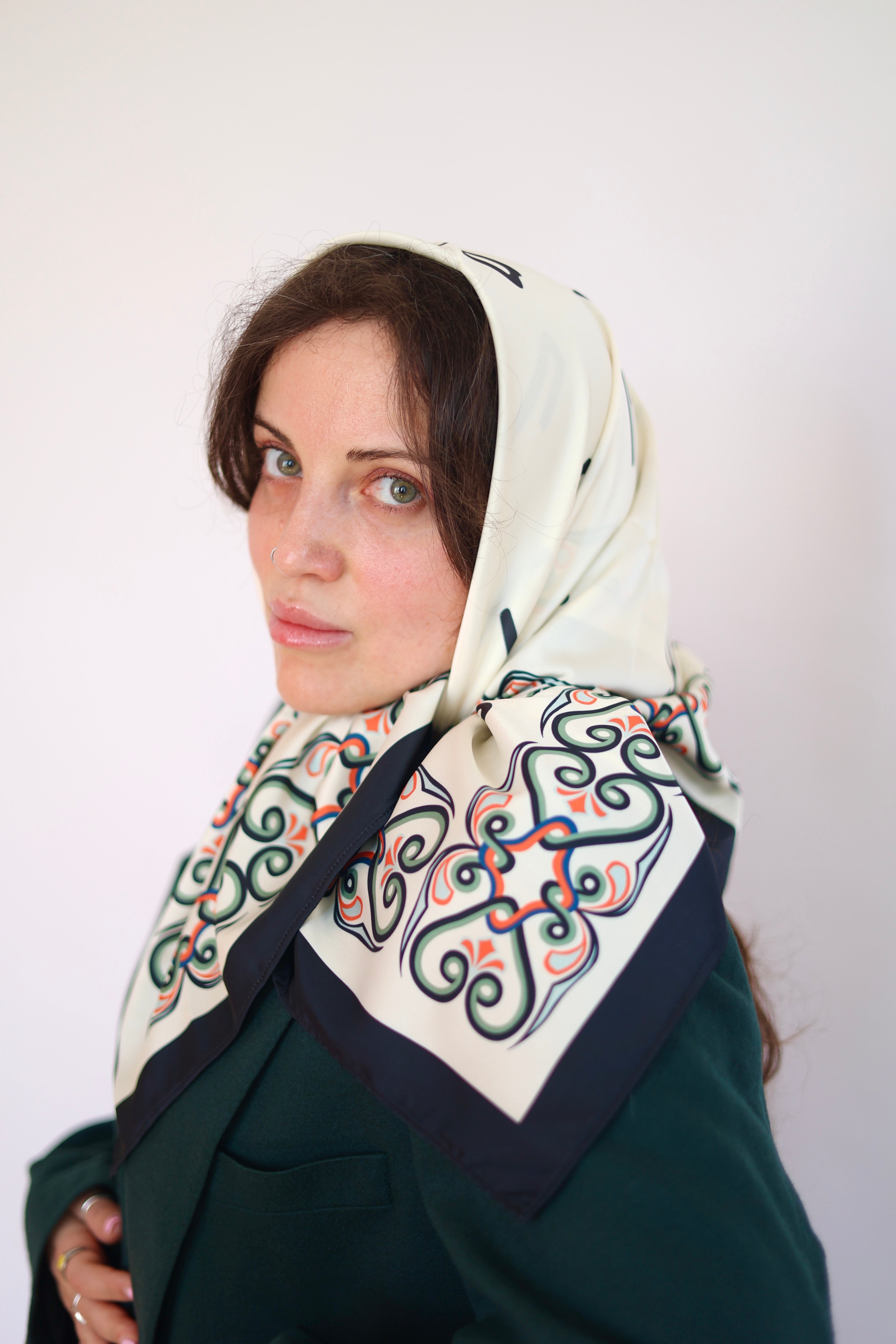 Nuskhuri Script Limited Silk Scarf