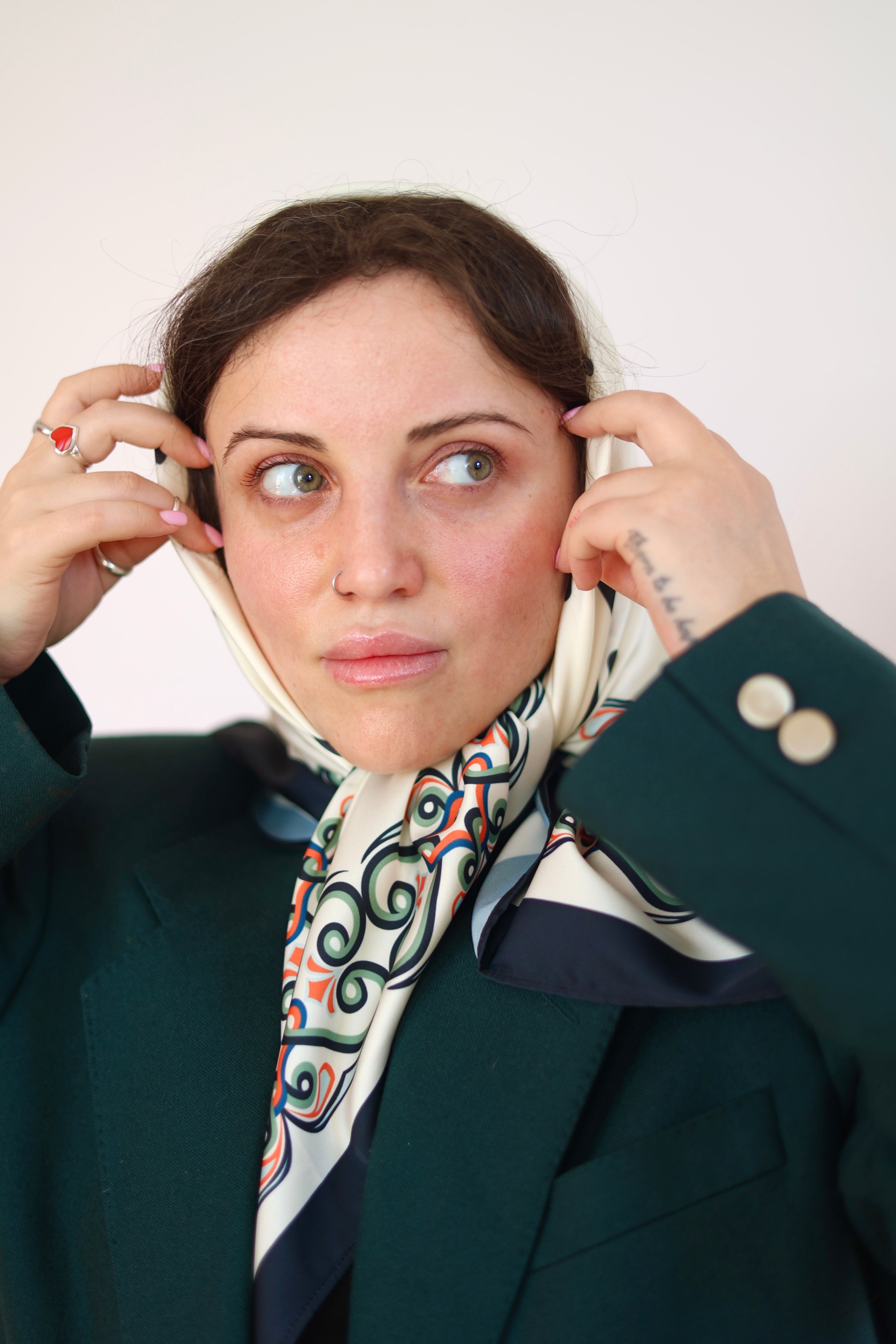 Nuskhuri Script Limited Silk Scarf