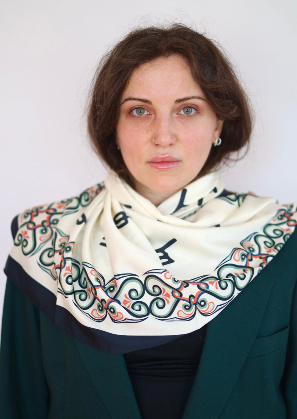 Nuskhuri Script Limited Silk Scarf