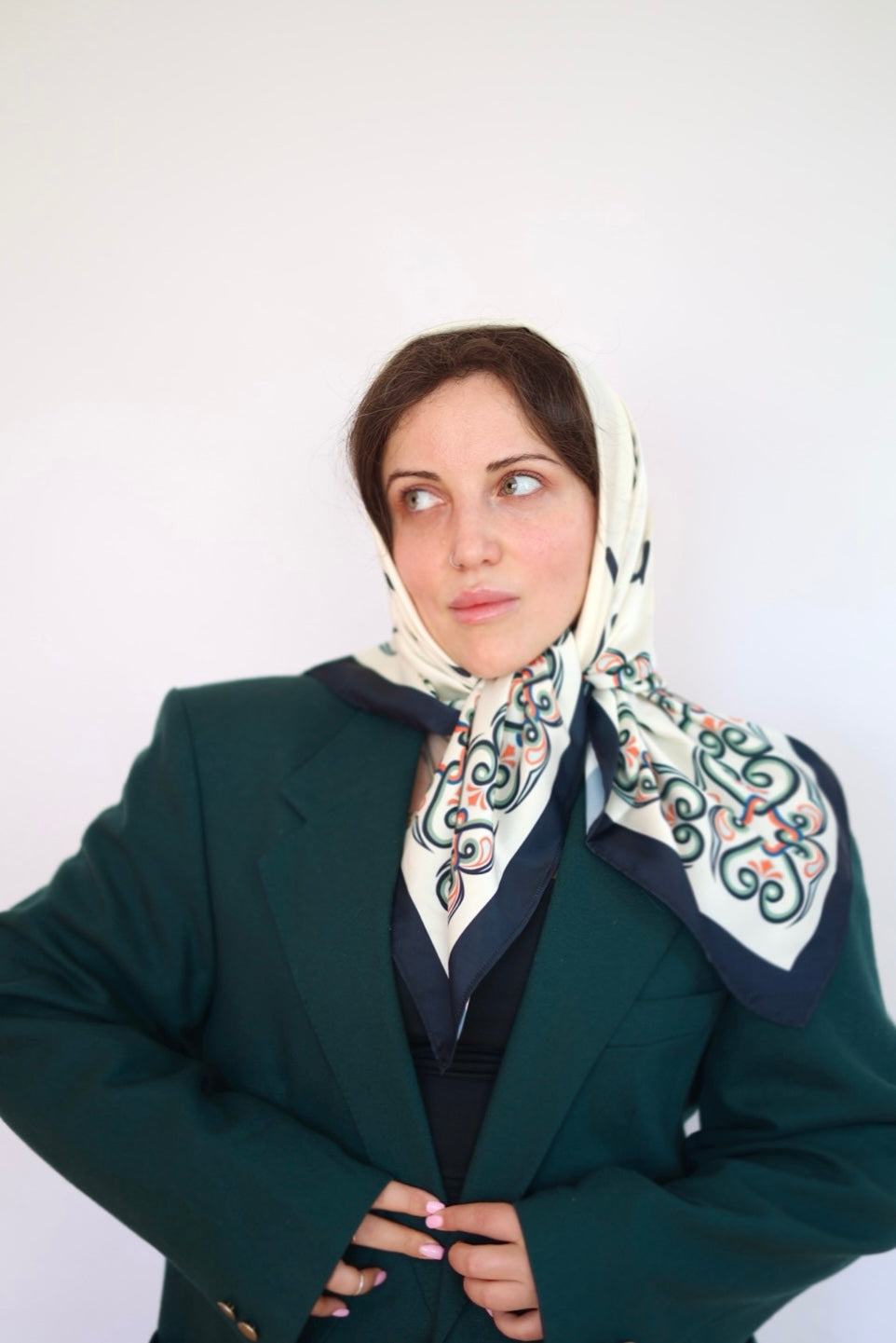 Nuskhuri Script Limited Silk Scarf