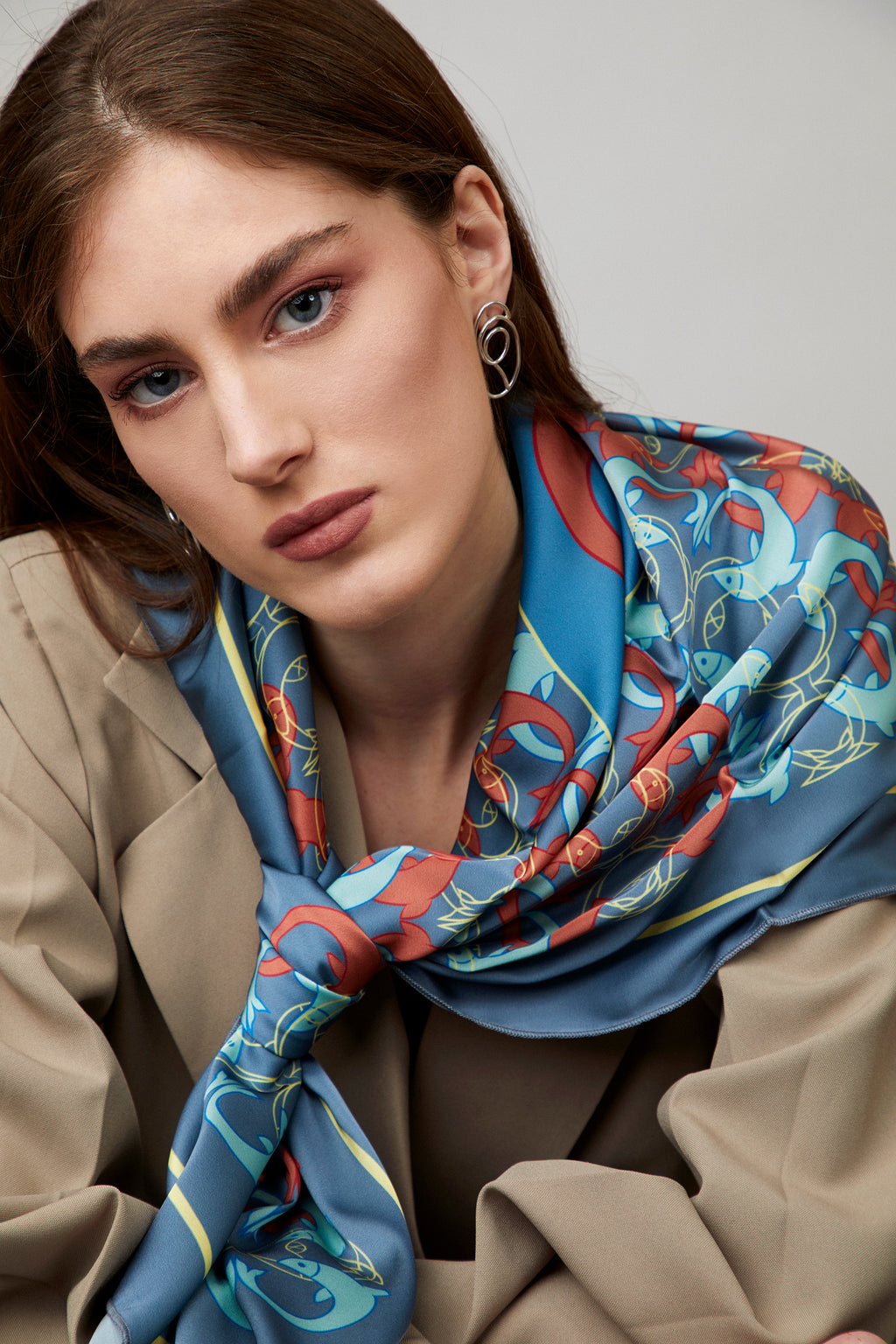 Ocean Dance Silk Scarf