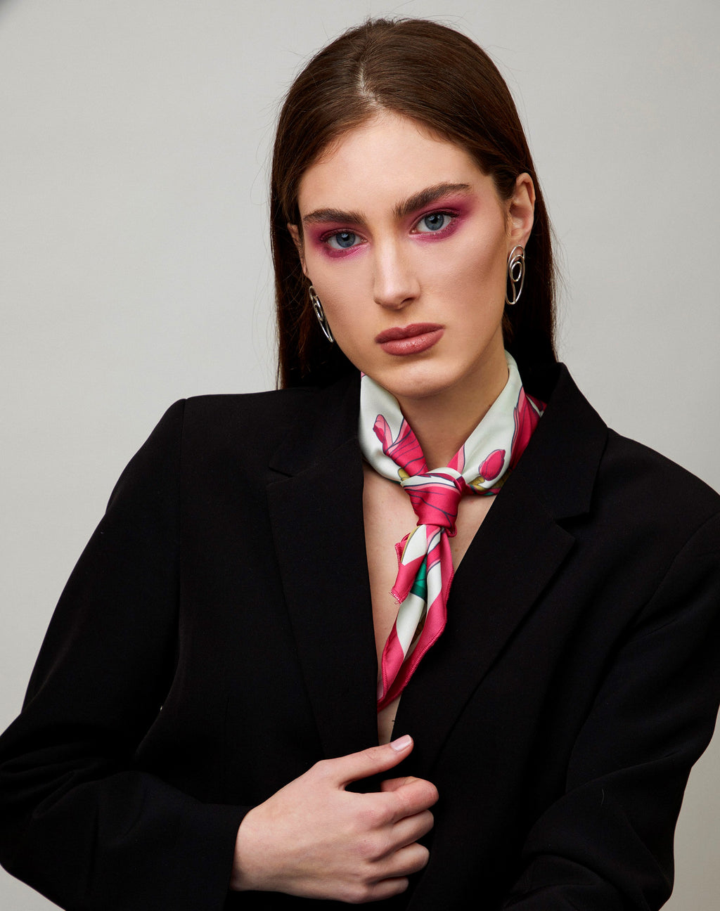 Magnolia Bloom Silk Scarf
