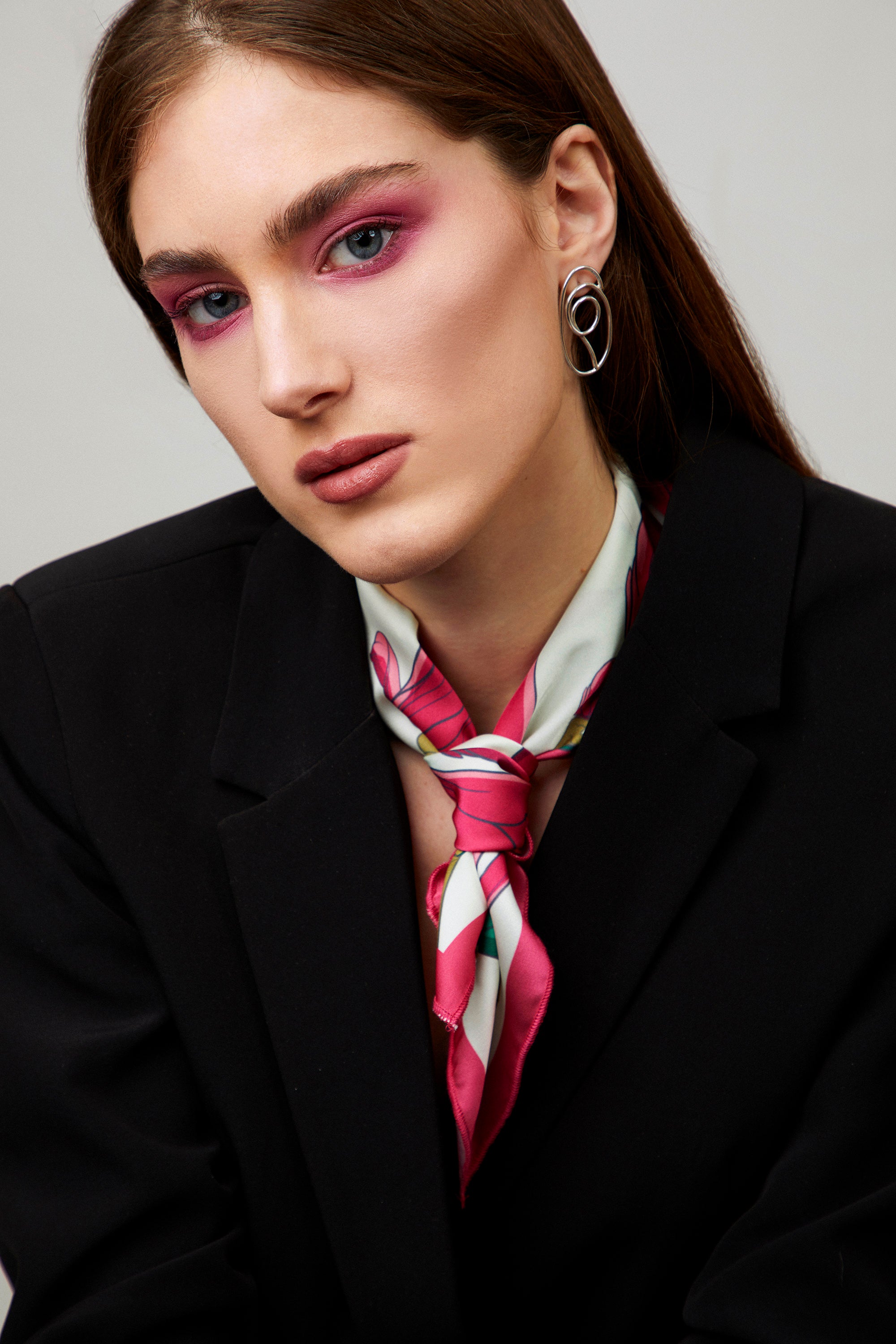 Magnolia Bloom Silk Scarf